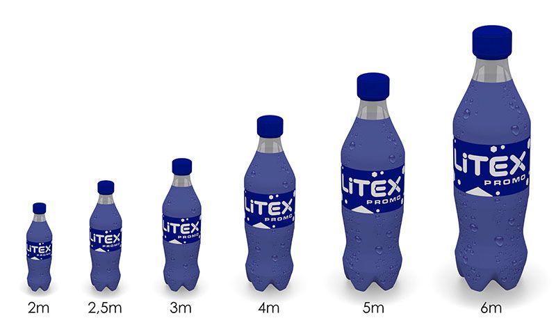 AirFlow aufblasbare Flasche mit Dauergebläse